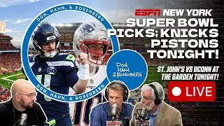Super Bowl picks, Knicks vs Pistons Preview - Don, Hahn, & Rosenberg - 2/6/26