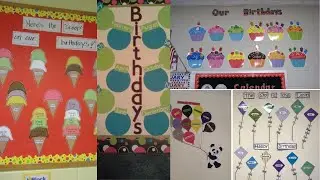 Name of the month chart decoration/ Month name activity TLM/Classroom birthday Chart/Birthday board