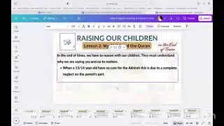 (Prophetic Parenting) Episode 3: My Child and The Quran (Part 2)
