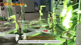 4-Port Copper Distributor Automated Brazing System | Multi-Torch & Multi-Wire Feeding Precision