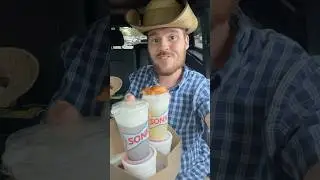 SONIC SWEET TOPPED LEMONADE, SUMMER SLUSHES, AND PEPPERONI BITES REVIEW #Shorts