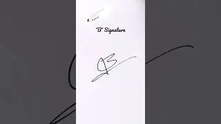 B Short Signature idea || HN Creations || #viral #art #draw #signature