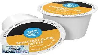 Amazon Brand Happy Belly Light Roast Coffee Pods Breakfast Blend Compatible Review