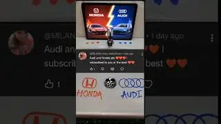 Audi vs Honda 😱❤️