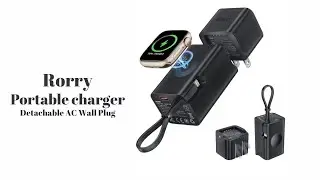 Rorry Multi-Function Portable Charger with Detachable Adapter