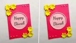 Beautiful Handmade Diwali Card Idea / DIY Greeting Cards for Diwali Card 2020