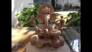 How To Make Ganpati Idol || Commission Based work || Ganpati From Mud Clay || Eco Friendly Ganu Idol