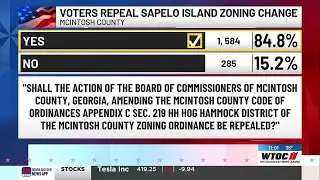Voters shows strong support for repeal in McIntosh County special election