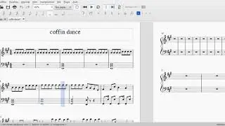 Coffin Dance made on Musescore (Sheet Music for Piano)