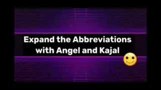 Abbreviations for Kids | Communication related Abbreviations | full form ||