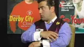 Stefano Pelinga at Super Billiards Expo