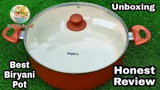 Impex Ceramic Coated Biryani Pot 8 Litre Unboxing & Review | Unique & Smart Utensils | Best Cookware
