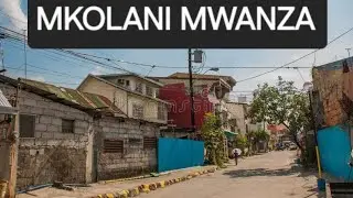 The real  residential street of Mwanza Tanzania 