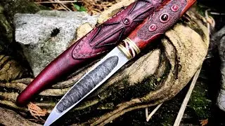 Knife making - a luxurious Yakut knife with precious stones!😍