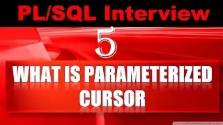 What is Parameterized Cursor in Oracle