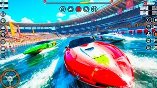 Speed Boat Racing Gameplay🔥 Fearless Power Boat Racing Jet Ski Stunts Great Combo Speed Boat Games ✅