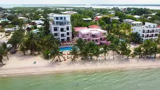 Drone footage of Placencia Village, Belize, captured on June 15, 2024.