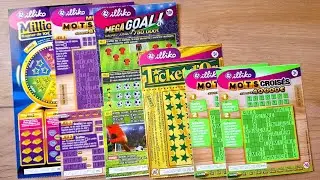 Grattage du 4 janvier. 😱 &Agrave; deux doigts... 🤞🏻⭐️🍀🙄💸
