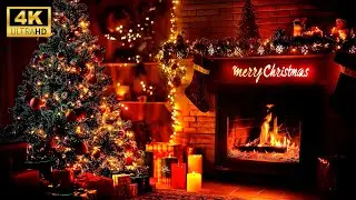 ❄️ Декабрьский фортепианный джаз 🎄 Уютная рождественская атмосфера у камина для релаксации и сна