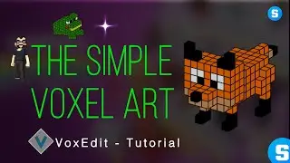 How to create the simple voxel art NFT at VoxEdit / Tutorial
