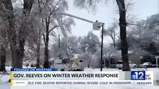 Mississippi governor provides update on winter storm response