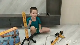 Обзор подъёмного крана 88см Funky Toys
