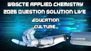Wbscte Applied Chemistry 2026 Question paper Solution Live