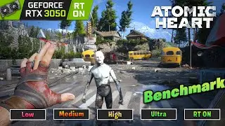 Atomic Heart &mdash; RTX 3050 8GB  RayTracing включен | Ультра | Высокий | Средний | Низкий | I5 9400f