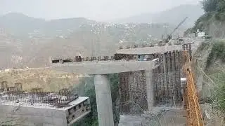 Bridge Construction in Hill Area #heavycivil #civilengineering #ytshorts