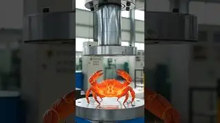Red Hot Metal Crab Vs Hydraulic Press 🤔