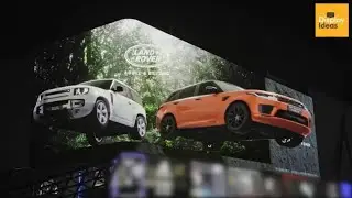 3d led digital billboard car advertising for Mercedes Benz, Land Rover, Ford EVOS