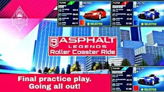 Switch Asphalt 9: Legends G4, 3P local splitscreen on Roller Coaster Ride, BMW Z4 LCI E89!