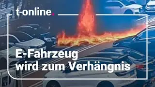 E-Fahrzeug brennt &ndash; dann f&auml;ngt der Besitzer pl&ouml;tzlich Feuer