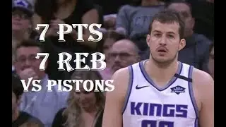 Nemanja Bjelica 7 Pts 7 Reb Detroit Pistons vs Sacramento Kings HIGHLIGHTS