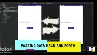 Passing data back and forth between two Acitivties || Intent in Android (Java tutorial)