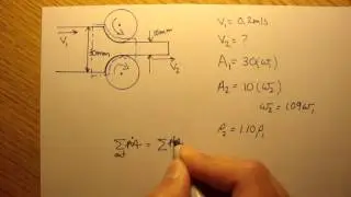 Mass Conservation: Example 1 [Fluid Mechanics #23]