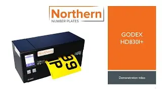 Godex HD830i+ Number Plate Printer / Number Plate Making System Demonstration Video