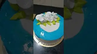 royal,mouth watering rasmalai cake//two tier mini 1kg cake with blueberry flvr cake/blue dripping