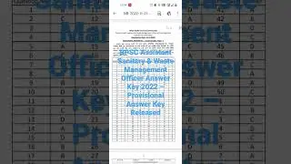 BPSC Assistant Sanitary Waste Management Officer Answer Key 2022&ndash; Provisional Released@GovermentJobalertsalloverIndia
