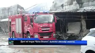 Zjarri n&euml; tregun &ldquo;Uzina Dinamo&rdquo;, dyshohet shk&euml;ndij&euml; elektrike