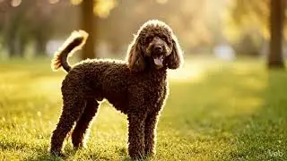 Chocolate poodle 