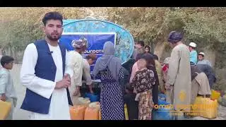 Distribution water project byMs.Nabila Saheem, in cooperation with Omed Foundation GGmbH. #charity