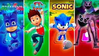 PJ MASKS vs SONIC vs RYDER vs CATNAP Tiles HOP