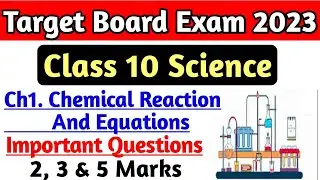 Class 10 Science Chapter 1 Chemical Reaction and Equations Important Questions for Board Exam 2023 |
