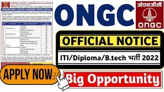 ONGC OPAL Recruitment 2022 | Job Vacancy 2022 | ONGC Vacancy 2022 | ONGC Opal jobs 2022 | PSU Jobs