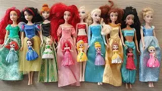 Disney Princess Doll Makeover ~ DIY Miniature Ideas for Barbie   Wig, Dress, Faceup, and More! D