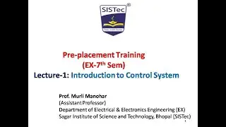 Technical Training (EX-7th Sem) | Murli Manohar | SISTec