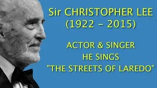 Sir Christopher Lee singing 
