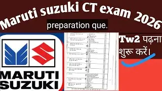 CT exam preparation questions 2025_26! Maruti suzuki CT!  Maruti suzuki exam questions #cttest2025