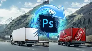 How to add a real stick design to a truck  Using Photoshop #photoshop_tutorial